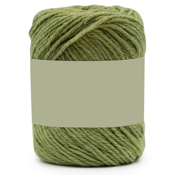 Worsted Weight Cotton Yarn, 100% Natural Fiber Yarn for Knitting and Crochet, Soft Breathable Yarn for Apparel and Home Decor, Durable Machine Washable Yarn for Everyday Projects, Sage Green