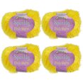 thumbnail image 1 of Worsted Weight Dish Scrubby Sparkle Yarn, 50g Per Skein, 4 Skeins Color 111 Yellow, 1 of 7