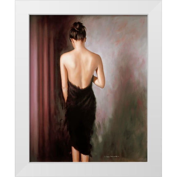 Worswick, Peter 12x14 White Modern Wood Framed Museum Art Print Titled - SENSUAL II