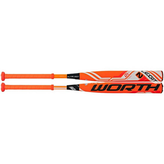 New Worth Legit 2 32/22 FP2L10 Fastpitch Softball Bat Orange/White 2 1/4" Barrel