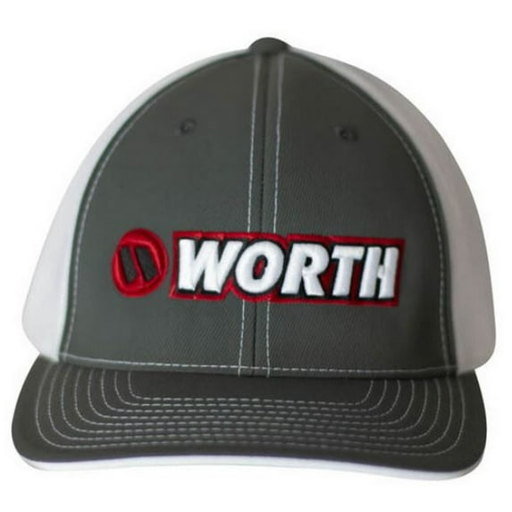 Worth 404M Softball Trucker Flex Fit Hat Cap Baseball Mesh Back Gray (L/XL)