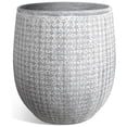 thumbnail image 1 of Worth 14.5" Round Planter, Lightweight Magnesium Oxide Cement Plant Pot, Grey, 1 of 6