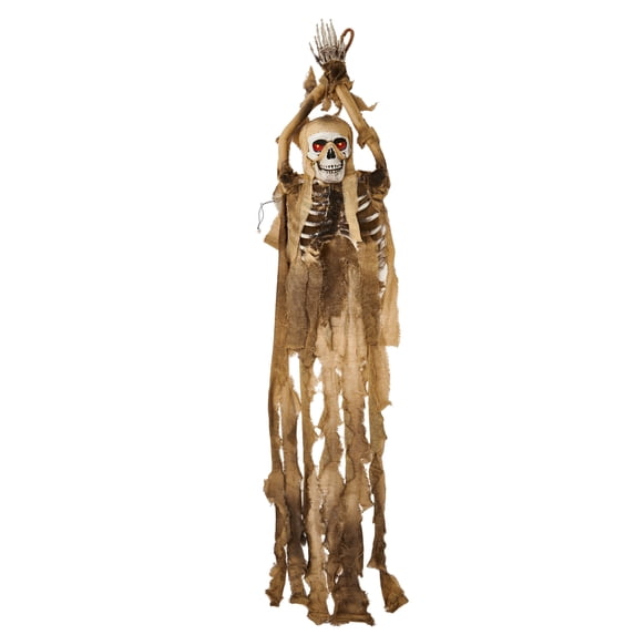 Worth Imports Inc 59" Hanging Animated Shaking Skeleton Mummy