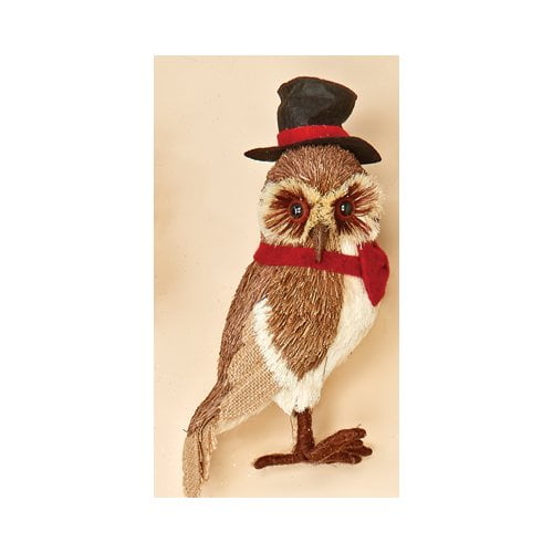 Worth Imports Standing Grassy Owl with Tophat