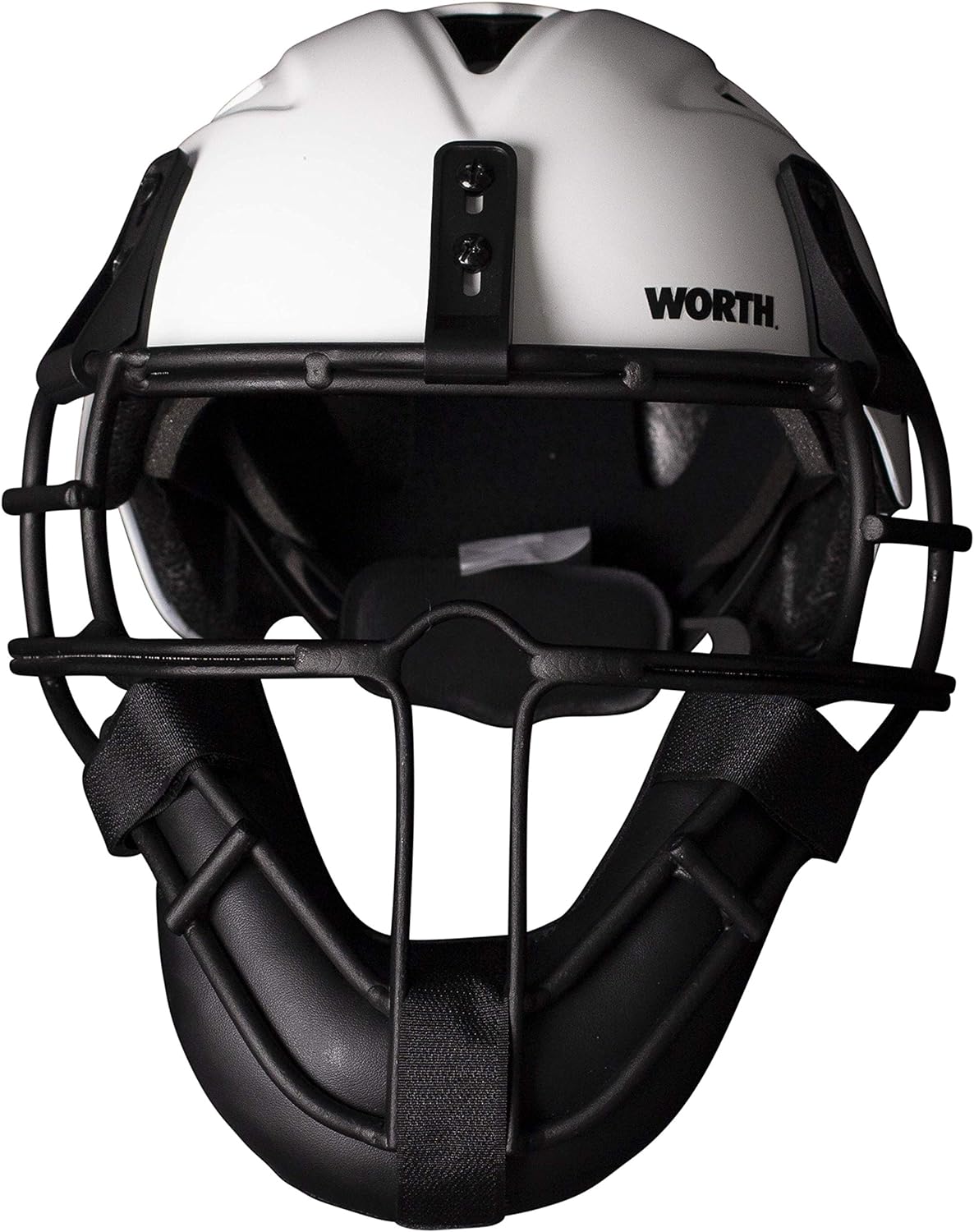Worth LGTPH Legit Slowpitch Softball Pitchers Helmet Mask, White WLGTPH