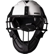 Worth LGTPH Legit Slowpitch Softball Pitchers Helmet Mask, White WLGTPH-W