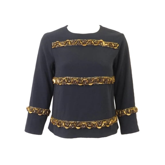 Worth New York Navy Chain Top