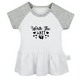 thumbnail image 1 of Worth The Wait Funny Dresses For Baby, Newborn Babies Skirts, Infant Princess Dress, 0-24M Kids Graphic Clothes (Gray Raglan Dresses, 0-6 Months), 1 of 4