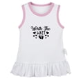 thumbnail image 1 of Worth The Wait Funny Dresses For Baby, Newborn Babies Skirts, Infant Princess Dress, 0-24M Kids Graphic Clothes (White Sleeveless Dresses, 6-12 Months), 1 of 4