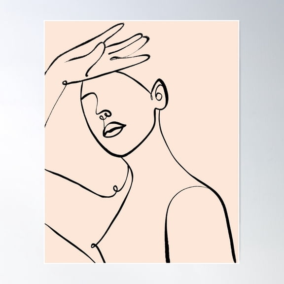 Worth The Wait #Lineart #Minimal Poster Wall Art, Modern Wall Decor For Living Room Bedroom, 8x12 UNFRAMED