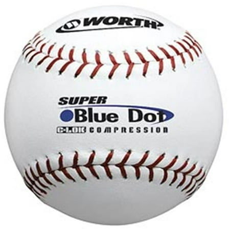 Worth Worth 47-525 Synthetic Blue Dot SFB-12 Baseball-Softball Balls