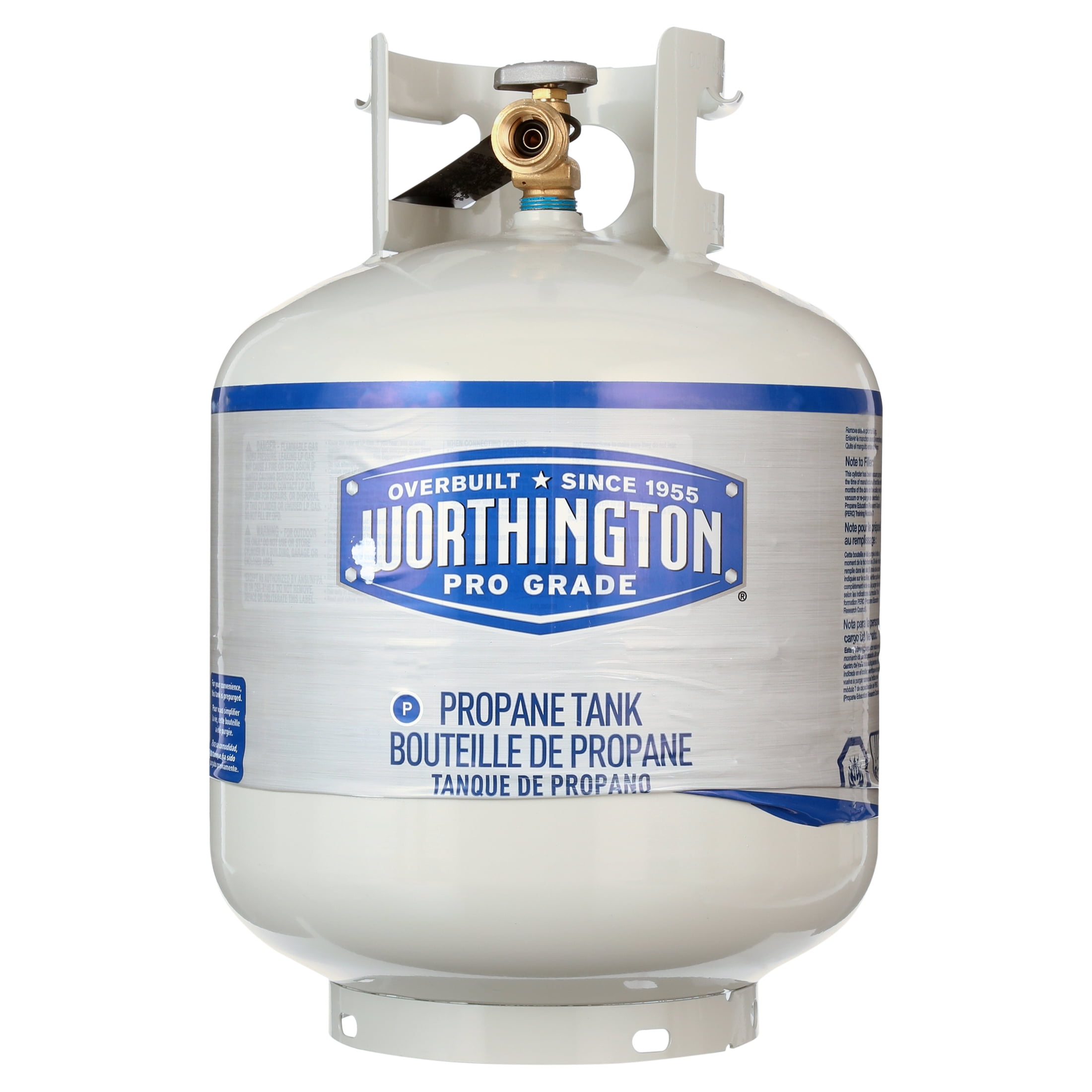 Worthington Pro Grade 20-Pound Refillable Propane Tank, Propane Not Included