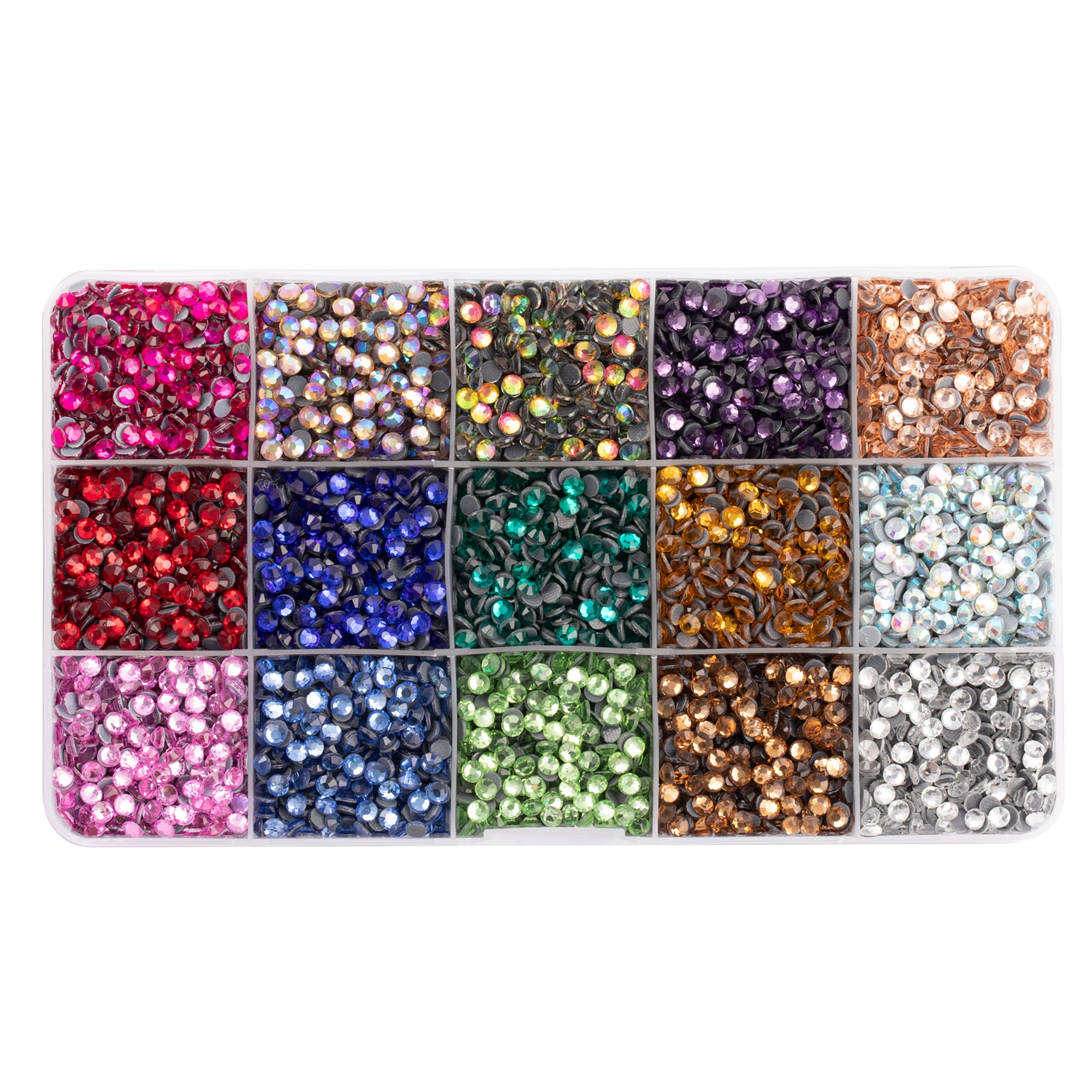 Worthofbest 5mm SS20 Hotfix Rhinestones for Fabric, Clothing, Clothes,  Cardstock, Leather and Wood - 15 Colors