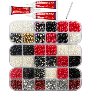 Nail Art Beads Assorted Half Round Pearl Beads Crafts Pearl Nail Gems  Flatback on OnBuy