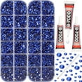 thumbnail image 1 of Worthofbest Flatback Rhinestones with B7000 Glue - Blue, 1 of 7