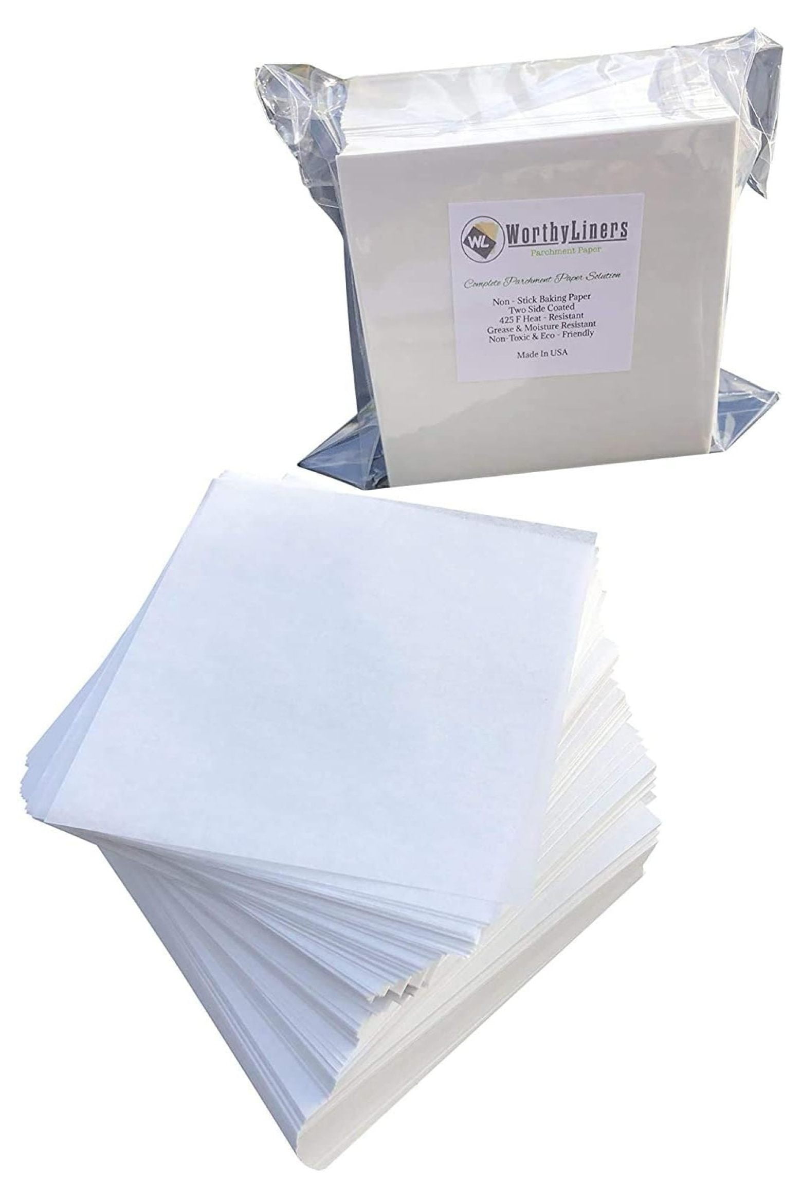Worthy Liners Parchment Paper Squares 1000 Pieces (4 X 4 Inch