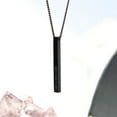 thumbnail image 1 of Worthy Wands Curb Necklace, Black Stainless Steel, 22 in, 1 of 5