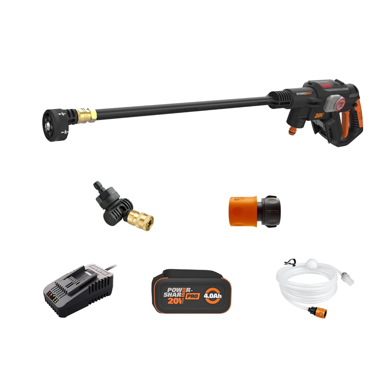 Worx Nitro 20V Outdoor Pressure Washer, Brushless Hydroshot Plus