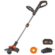 Worx WG173 20V Nitro Brushless Cordless 13 Grass and Weed String Trimmer and Edger with Battery and Charger