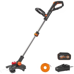 Worx WG173 20V Nitro Brushless Cordless 13" Grass and Weed String Trimmer and Edger with Battery and Charger