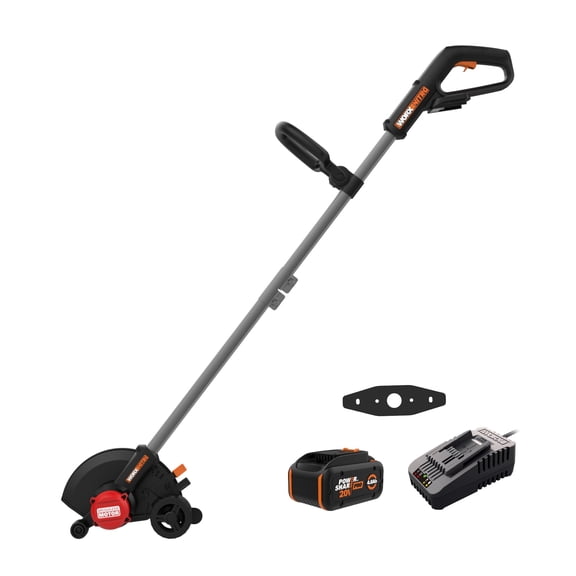 Worx WG898 20V Nitro Brushless Cordless 7" Precision Lawn Edger & Trencher with Battery and Charger