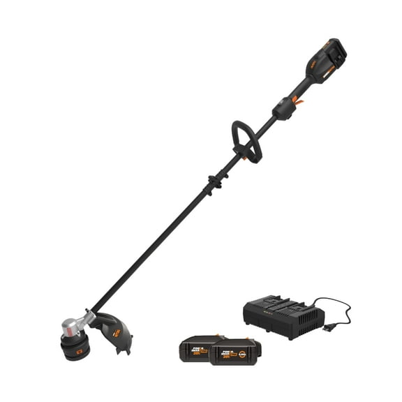 Worx WP195 40V Nitro Brushless Cordless 15" Grass and Weed String Trimmer and Edger With Battery and Charger