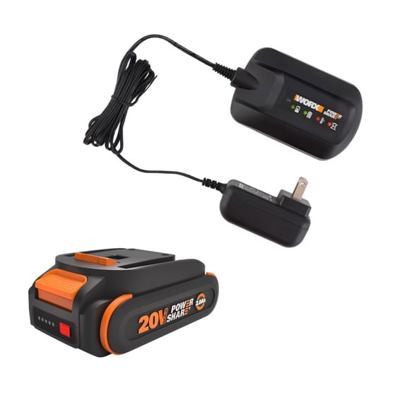 Worx WA3606 20V PowerShare 2.0Ah Battery & Charger Kit