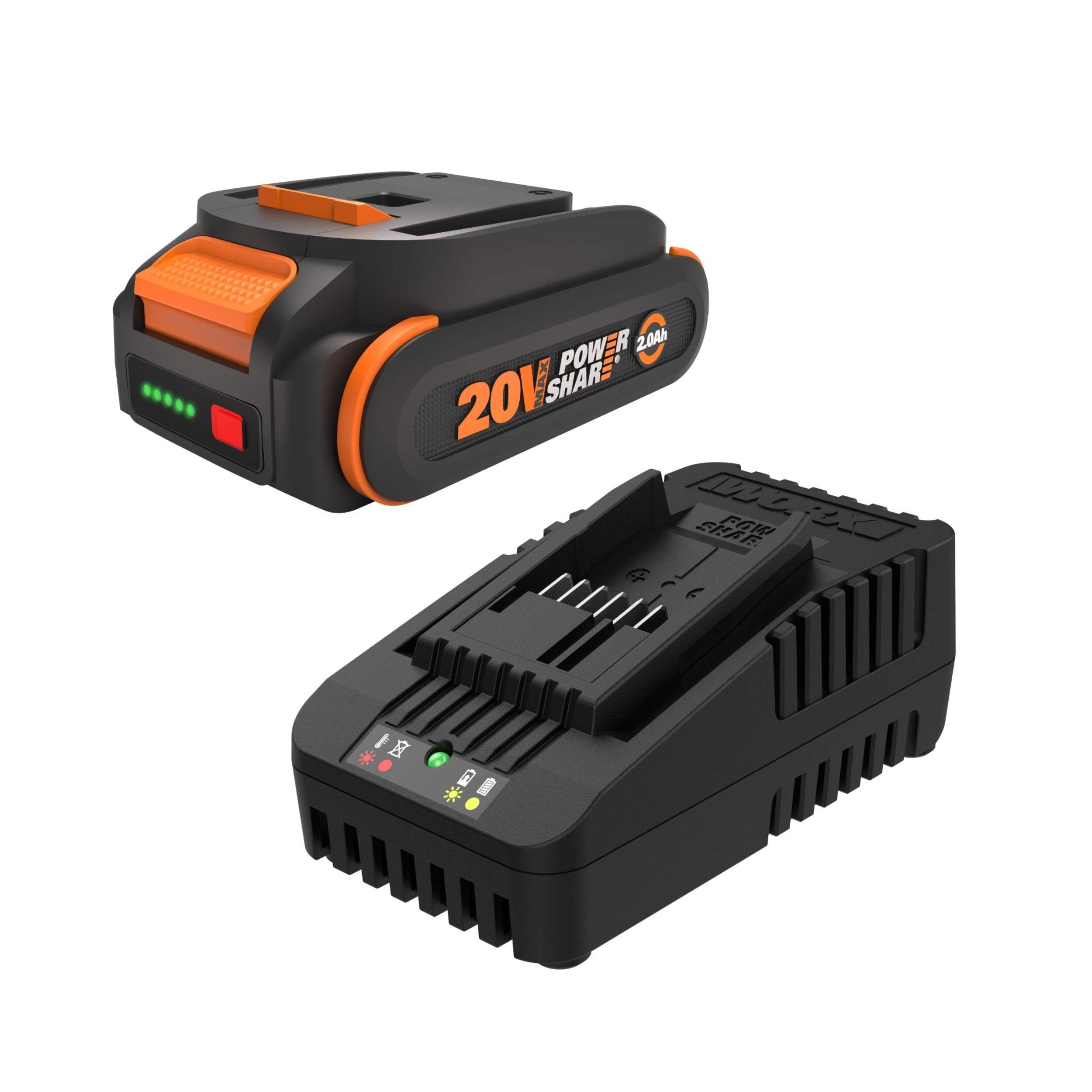 Worx WA3613 2.0Ah Battery and Quick Charger Kit - Walmart.com