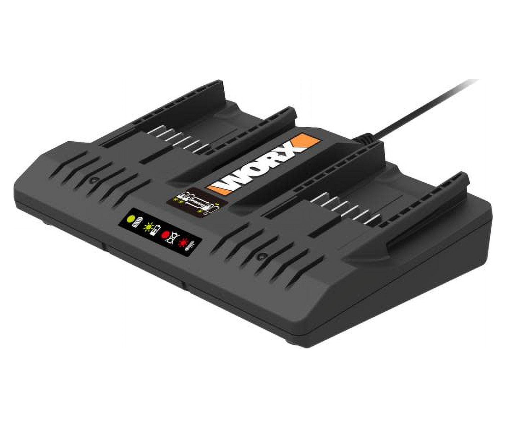 Worx POWER SHARE 18-Volt/20-Volt 60-minute Quick Charger WA3881