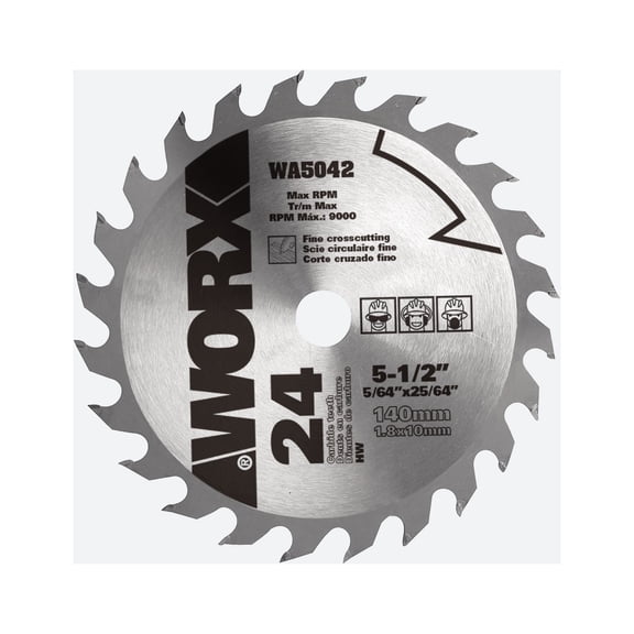Worx WA5042 5-1/2-in Circular Saw Blade
