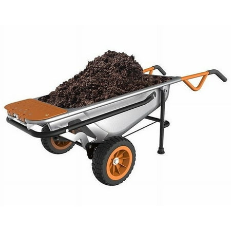 Worx WG050 Aerocart 8-in-1 Electric Wheelbarrow Utility Cart with Versatile Functionality