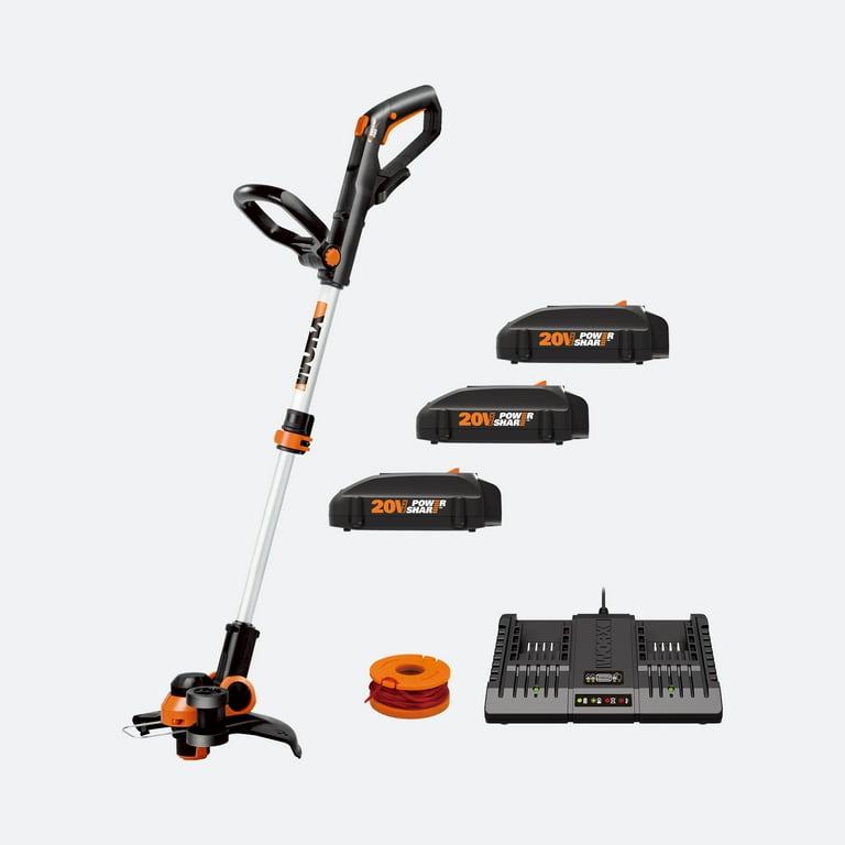 Worx 20V Cordless 12 Trimmer Edger with Command Feed 3 20V