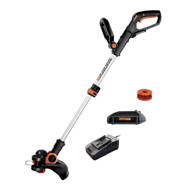 Worx WG163.8 20-Volt Cordless String Grass Trimmer / Edger, 12-In. - Quantity 1 - image 1 of 6