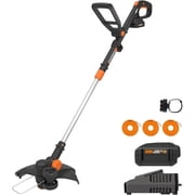 Worx WG170.3 20V PowerShare Cordless 12" Grass and Weed String Trimmer and Edger with Battery and Charger