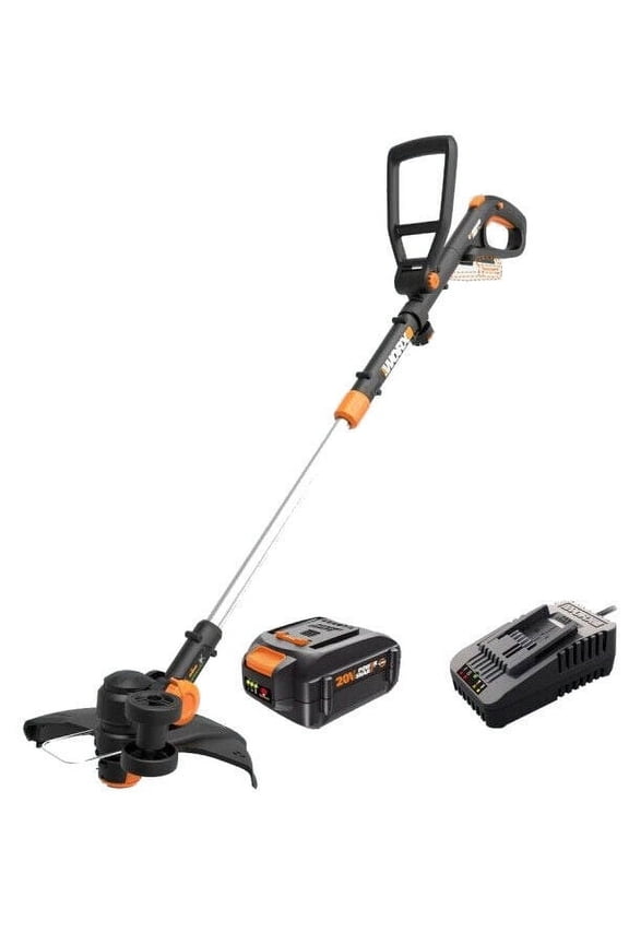 WG170.3 20V PowerShare Cordless 12" Grass and Weed String Trimmer and Edger with Battery and Charger