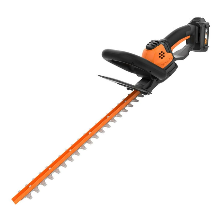 Worx WG261 20 Volt Power Share Cordless Battery 22 Inch Hedge Trimmer Orange