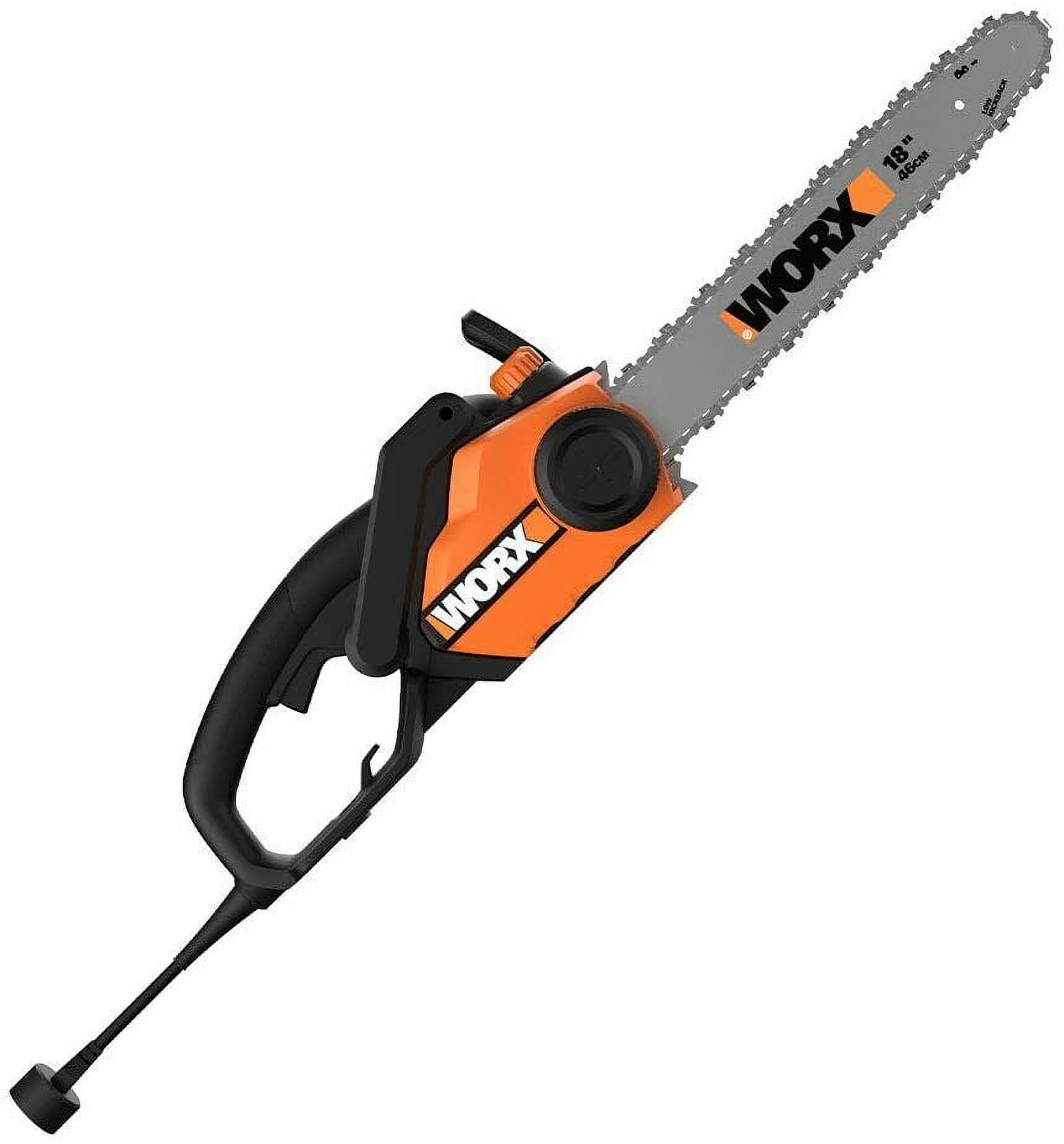 Worx WG304.2 18in 15 Amp Electric Chainsaw with Auto Tension