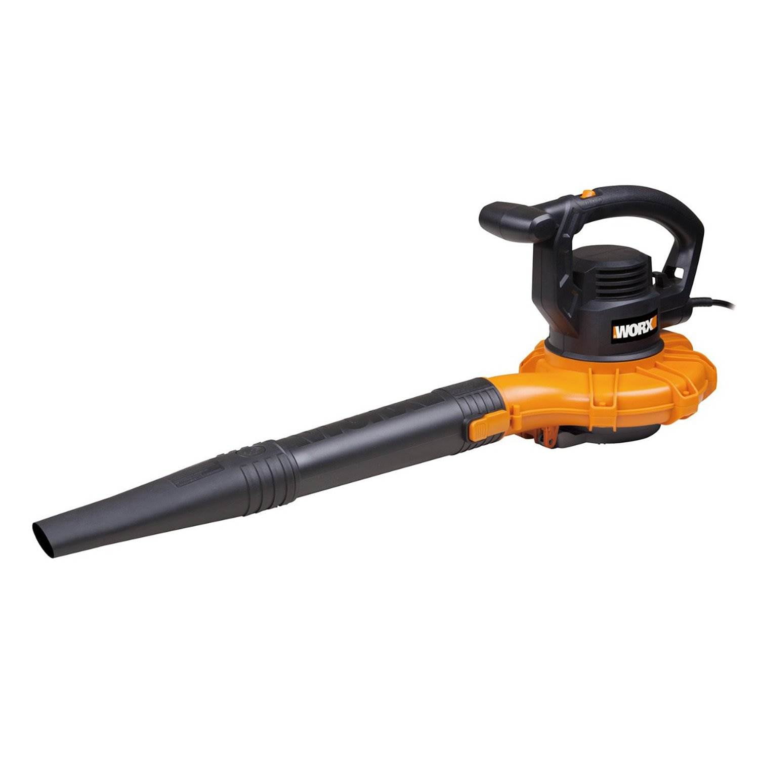 Worx WG518 12 Amp Lightweight Electric Leaf Blower, Mulcher