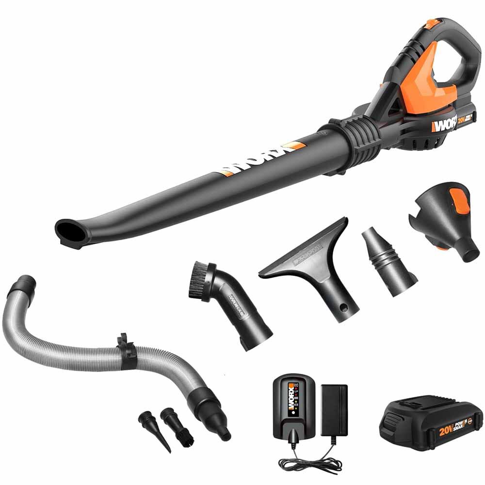 Worx WX094L 20V Power Share Cordless Handheld Blower (Open Box) | Battery NOT Included