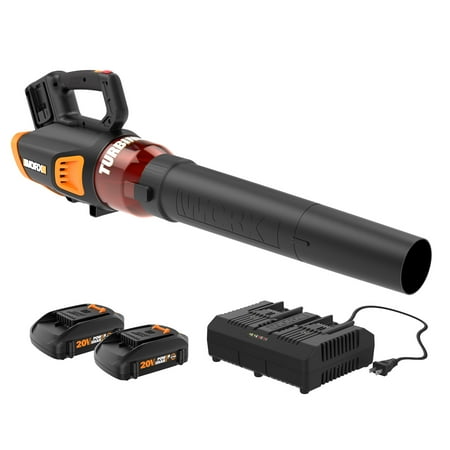 WORX - WG584 40V 430 CFM Cordless Handheld Blower (2 x 2.0 Ah Batteries and 1 x Charger) - Black