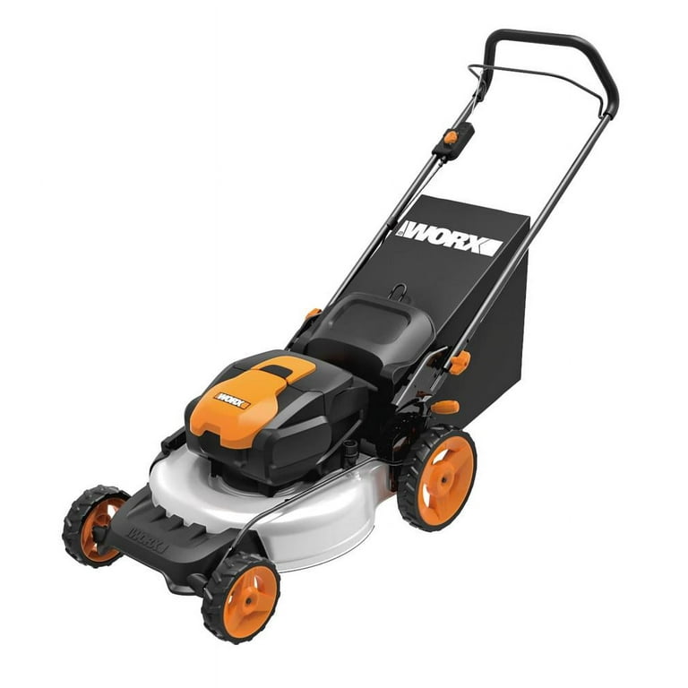 Worx WG772 19 in Deck Width Cordless Electric Push Lawn Mower