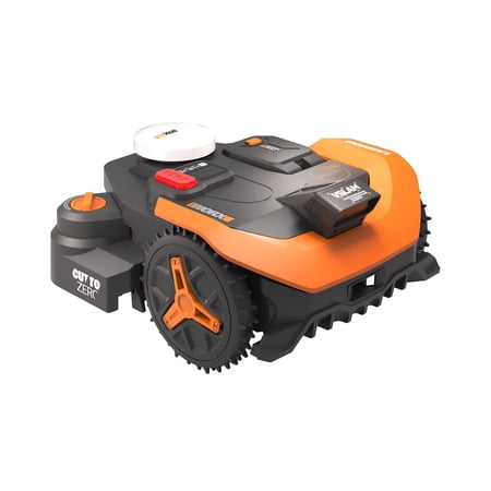 WORX - Landroid Vision 2WD 1/4 Acre Robotic Lawn Mower, AI Obstacle Avoidance Cloud Navigation Auto Mapping App Control WR310.1 - Black