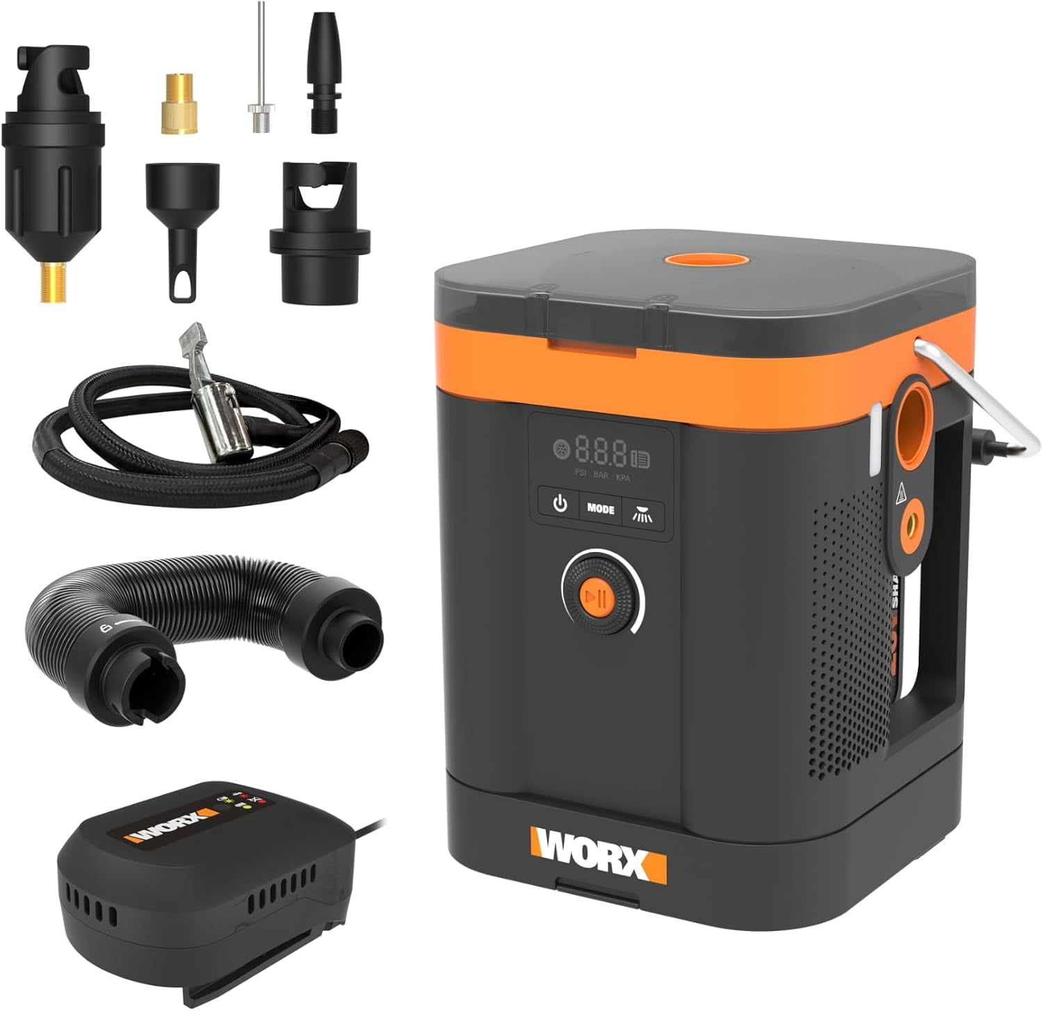 Worx WX098L.9 20V PowerShare Multi-Function Portable Air Pump