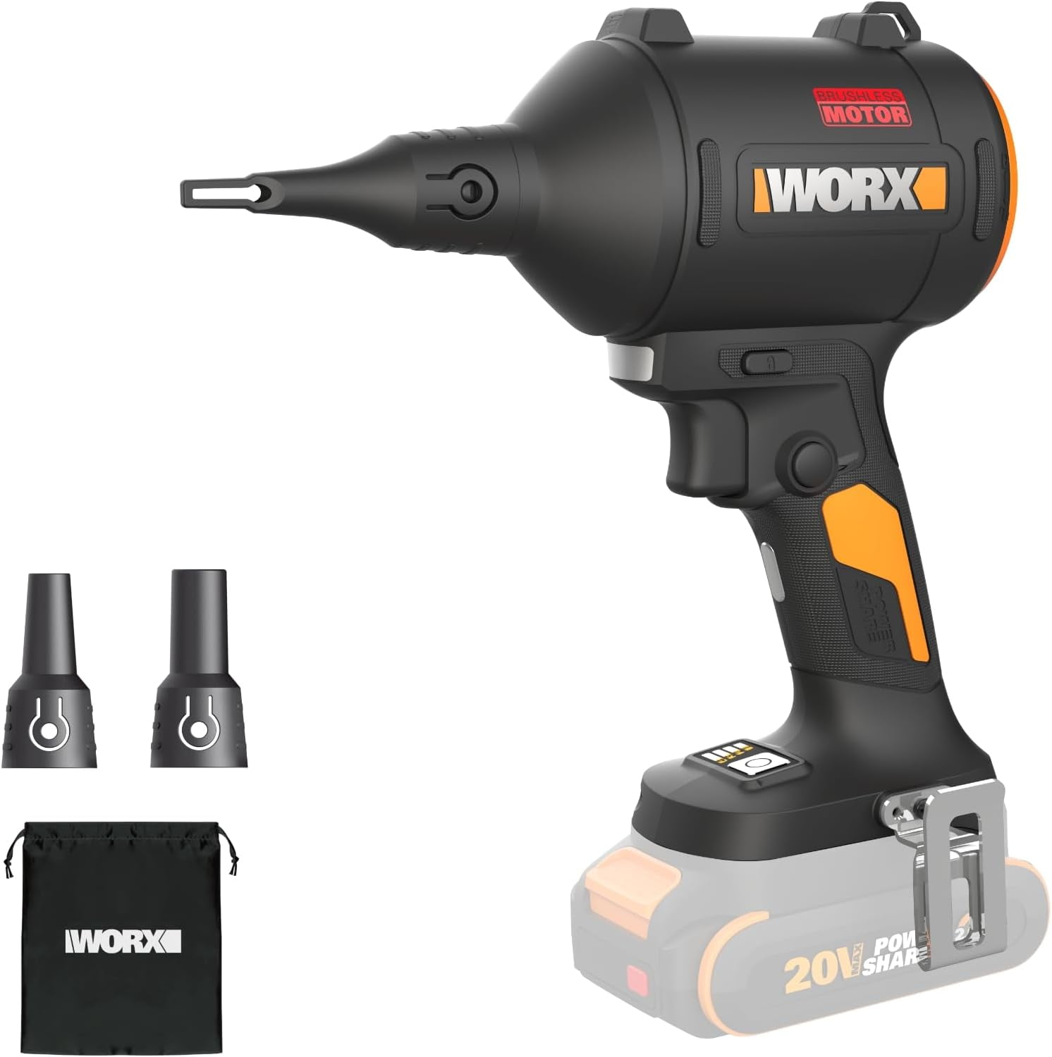 Worx Nitro WX099L.9 20V Power Share Duster, Inflator and Shop