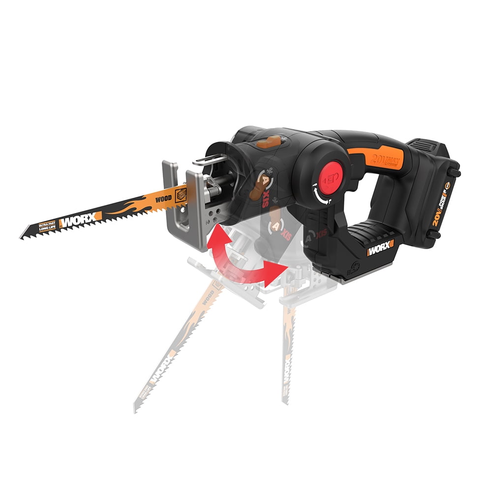 20V Jig Saw Woodworking Cordless Jigsaw Quick Blade Change Electric Saw LED  Light Guide With 6 Pcs Blades Power Tools PROSTORMER