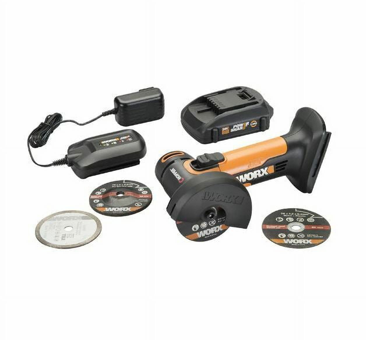 Worx WX801L 20V 3 Cordless Mini Cutter Battery Charger Included