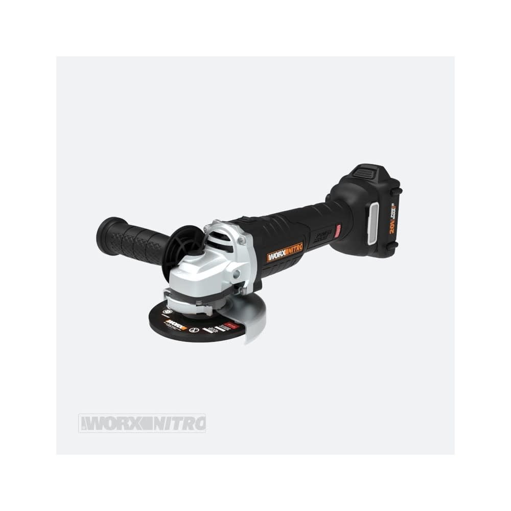Worx Nitro WX812L 20V Power Share 4.5 Cordless Angle Grinder with Brushless Motor Battery Charger Included Walmart