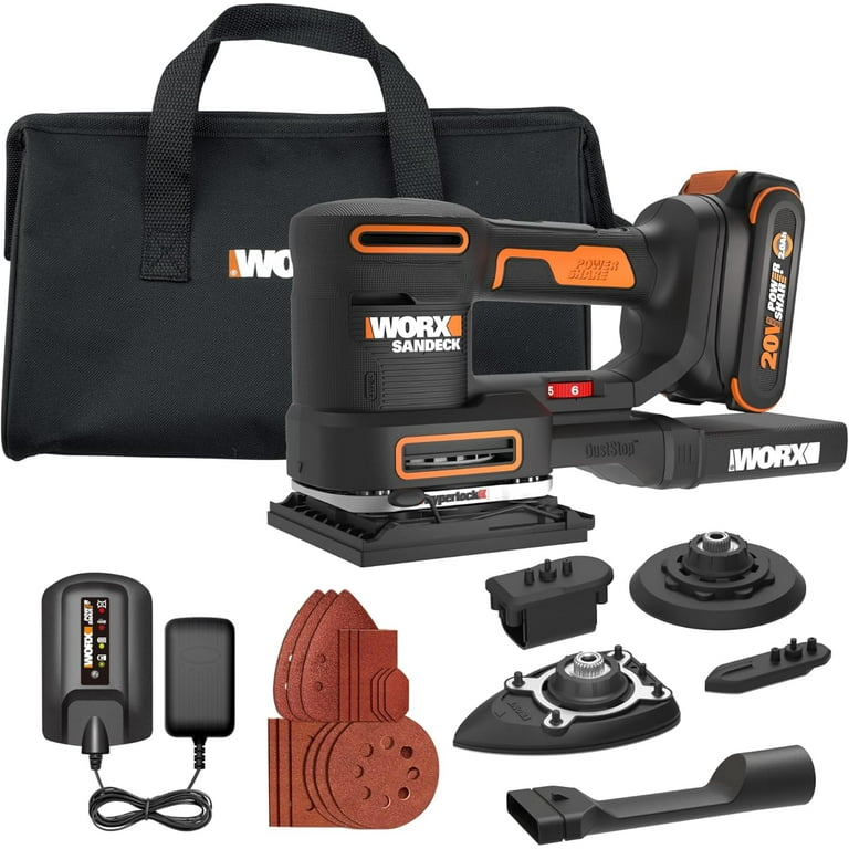 swkページ Worx 20V Cordless Multi-Sander, 5-in-1, Sanding Attachments