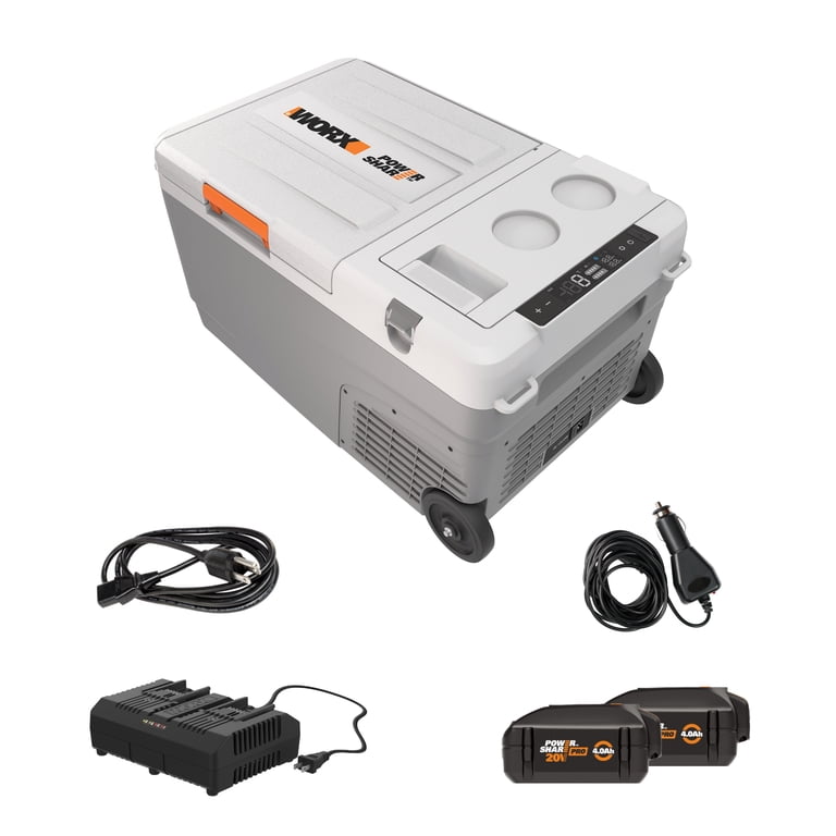 Worx WX876L 20V Power Share Electric & Battery Cooler, 24 Quart