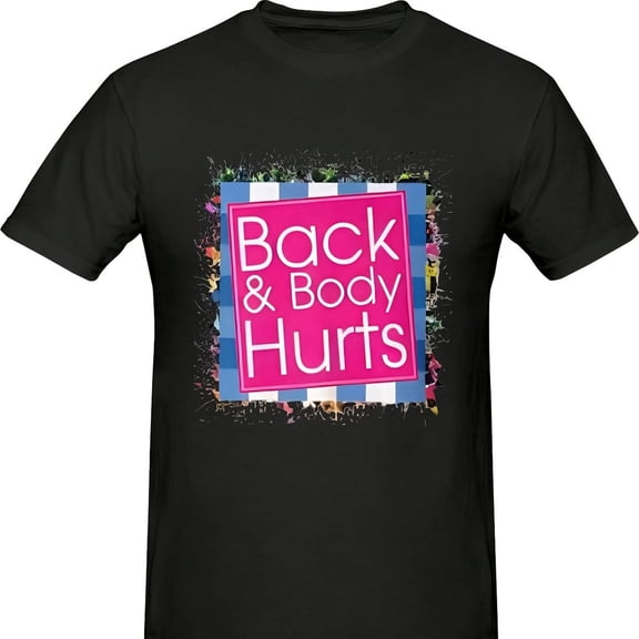 Wos Back Body Hurts Quote Workout Gym Top T-Shirt 4242